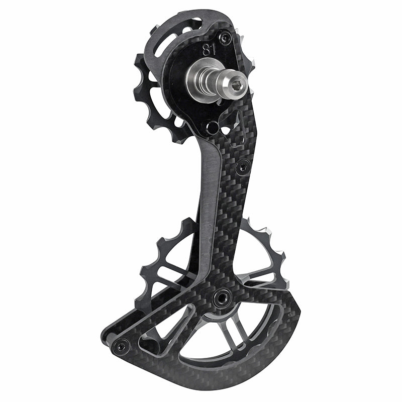Chape Dérailleur Oversize Route Arrière Compatible Shimano Ultegra Rd8150 - Dura-Ace 12V Rd9250 (En Carbone Avec Rouleme