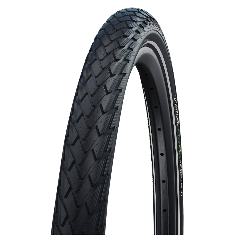 Pneu VTT Urbain 27.5 X 2.15 Schwalbe Marathon Green Noir Tr (55-584) Renfort Greenguard Flanc Reflex Compatible VAE