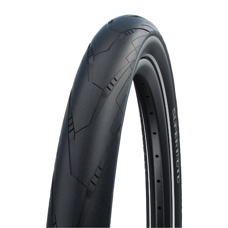 Pneu VTT Suv - VAE 28 X 1.50 Schwalbe Super Moto Slick Noir Tr (40-622) Double Defense Flanc Reflex Compatible VAE