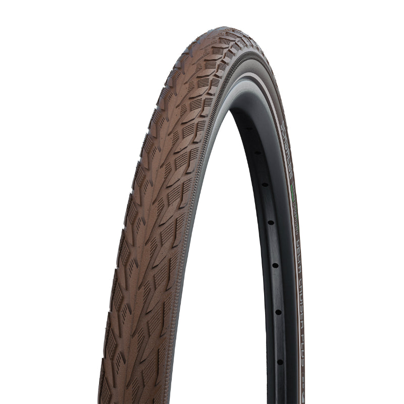 Pneu VTC Urbain 700 X 35 Schwalbe Delta Cruiser Plus Marron Tr (37-622) Renfort Green Guard Flanc Reflex