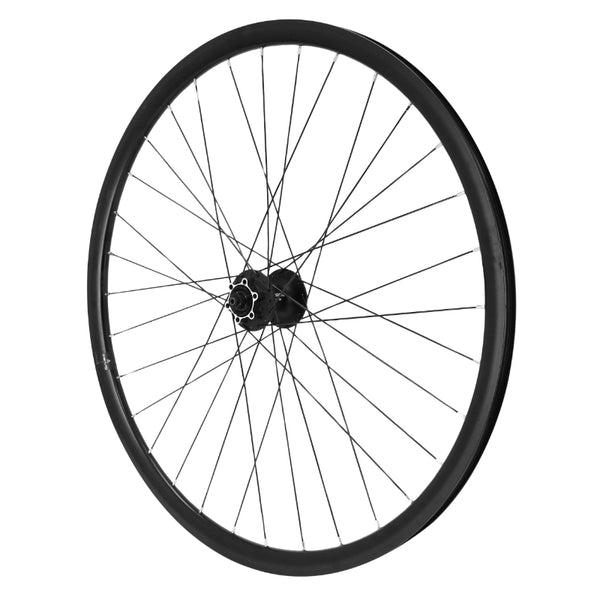 Roue Gravel - Route Disque Blocage 700 Pulse 19 Avant Moyeu Shimano Deore M475 Disque 6 Trous Noir Tubeless Ready Jante 