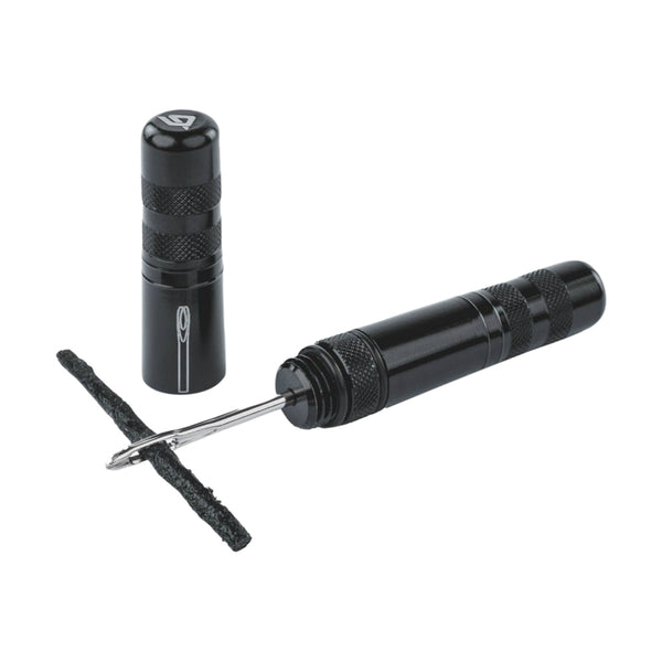 Kit Réparation Pneu Tubeless Route - VTT Hutchinson Par L'Extérieur Avec Meches - Capsule Alu (5 Meches D 1.5 mm + 5 Mec
