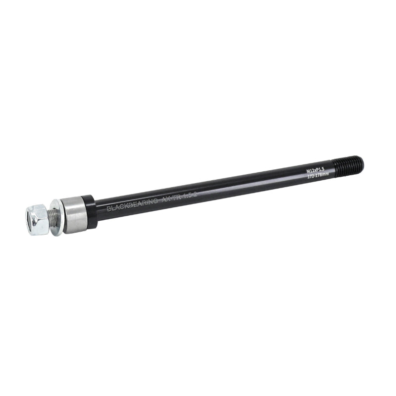 Axe Traversant - Remorque Roue Arrière Blackbearing Filetage M12X1.5 mm Pour 12X142-148 (172-178 mm) Avec Entretoise