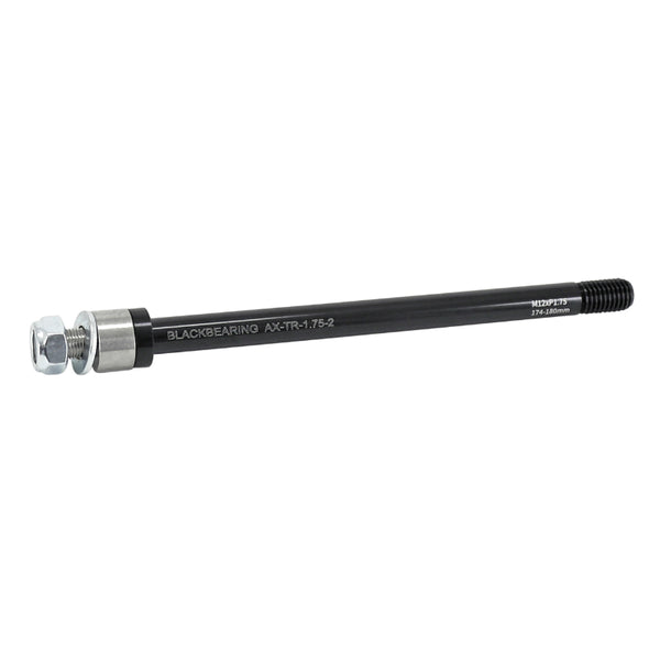 Axe Traversant - Remorque Roue Arrière Blackbearing Filetage M12X1.75 mm Pour 12X142-148 (174-180 mm) Avec Entretoise