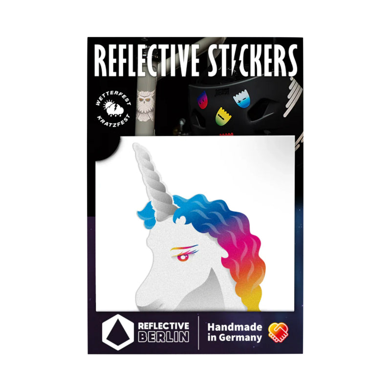 Autocollant-Sticker Reflechissant Licorne Arc En Ciel (Rainbow) -Reflective Berlin-