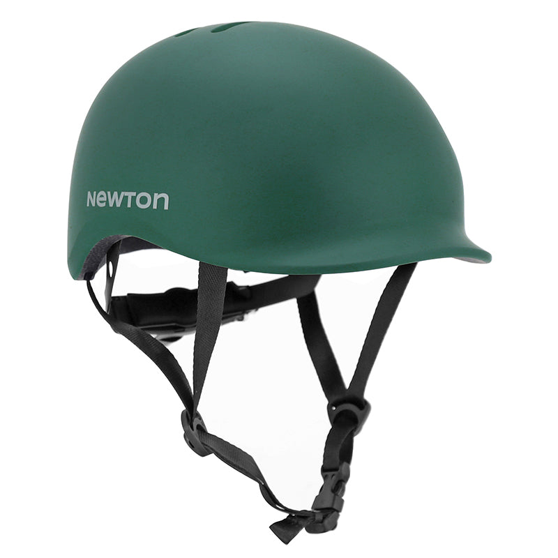 Casque Vélo Adulte Newton Urbain-City Urban Vert Mat In-Mold Avec Visiere Et Lock Taille 55-58 (Vendu En Boite) Éclairag