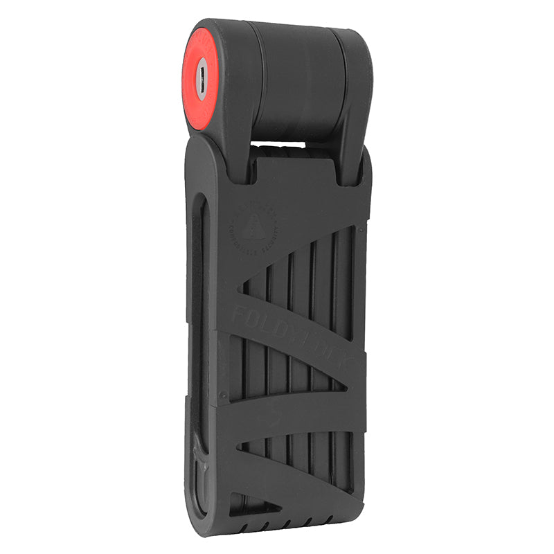 Antivol Vélo Pliable-Pliant A Clé Seatylock Mini 75 cm Noir-Rouge