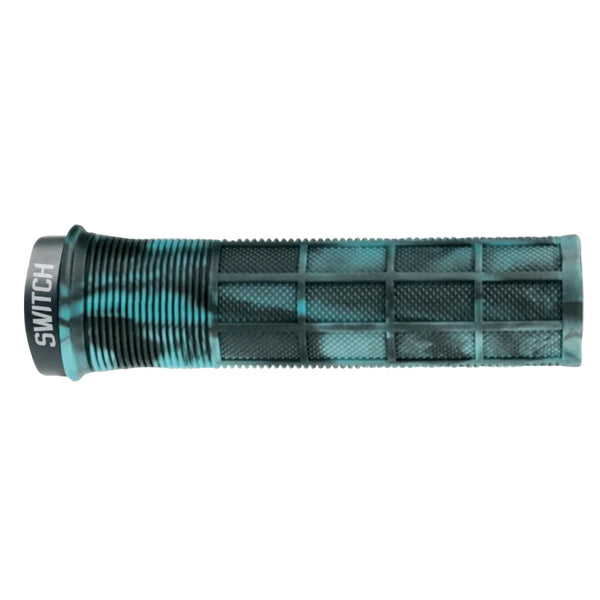 Poignée City-VTT Switch Supergrip Lock-On Smoke Bleu Clair (Paire)