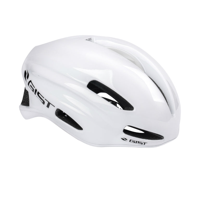Casque Vélo Adulte Gist Route Veloce Blanc Taille 52-56 Réglage Molette, Boucle Fidlock (Eps-Pc)