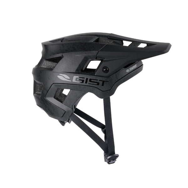 Casque Vélo Adulte Gist VTT Scrub Noir In-Mold Taille 56-62 Réglage Molette Fermeture Boucle Magnetique