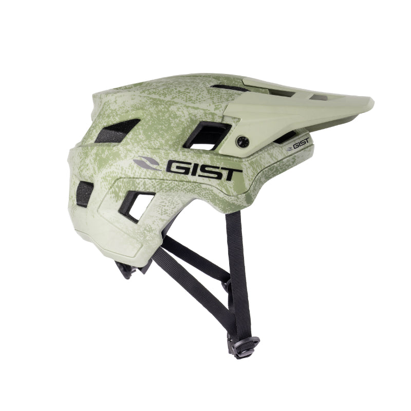 Casque Vélo Adulte Gist VTT Scrub Sable In-Mold Taille 52-56 Réglage Molette Fermeture Boucle Magnetique