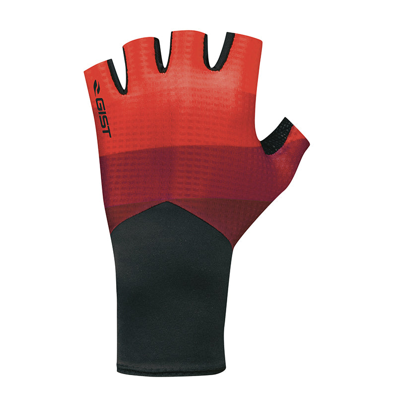 Gants Vélo Court Gist Speed Noir-Rouge L (Paire Sur Carte) Sans Velcro