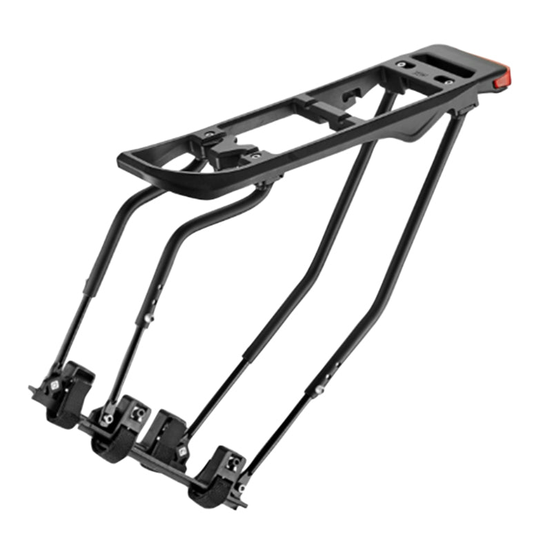 Porte Bagage Vélo Arrière Fixation Haubans Alu Noir 26" A 29" Compatible Systeme Basil Mik (Poids Maxi 12 Kg)