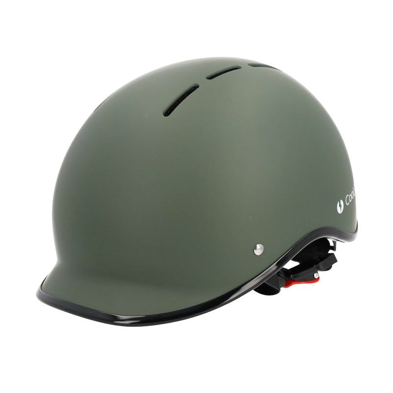 Casque Vélo Adulte Coolride Urbain-City Kaki Avec Molette De Réglage Taille 59-61 (Vendu A L'Unite)