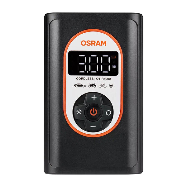 Compresseur-Gonfleur-Pompe Universel Tyre Inflate 4000 (12V) Rechargeable Usb-C + Allume Cigare -Osram-