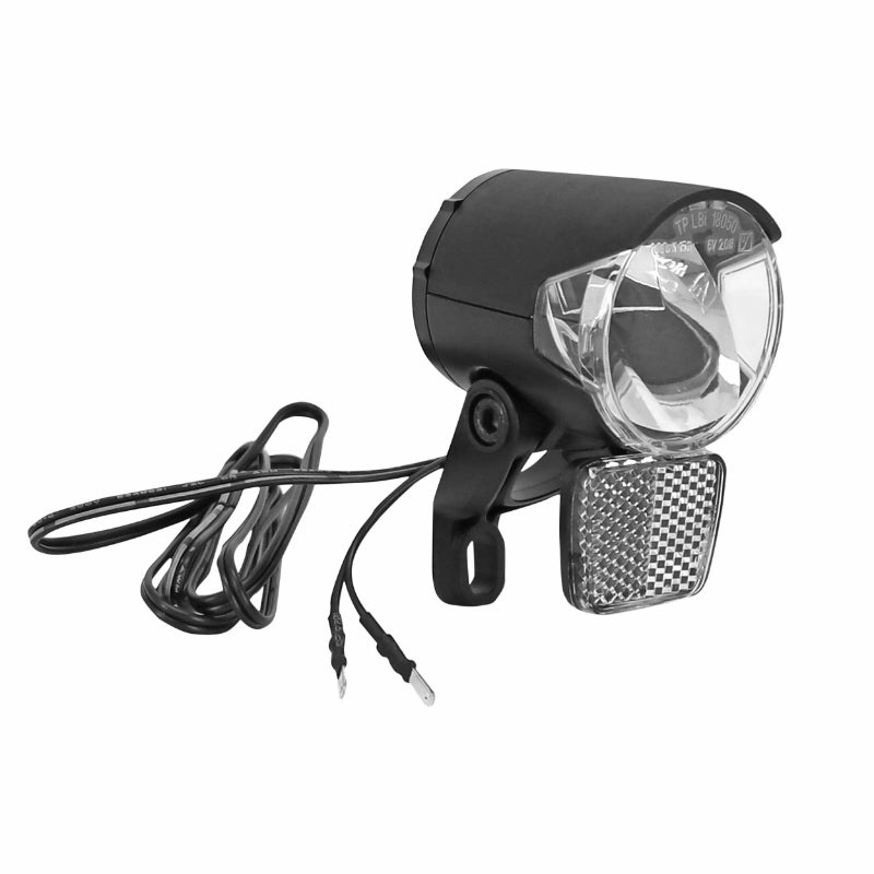 Éclairage Vélo A Dynamo Avant Sur Fourche Herrmans Mr4 100 Lumen Noir Avant (Livre Avec Patte) 6V-2.4W - (Vendu En Vrac 