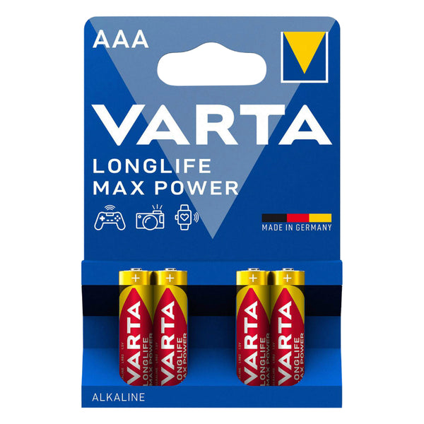 Pile Lr03 1.5V Varta Alcaline Longlife Max Power Lr03 - Aaa (Vendu Par 4)