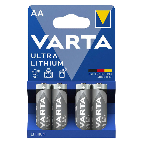 Pile Lr06 1.5V Varta Ultra Lithium Aa (Vendu Par 4)