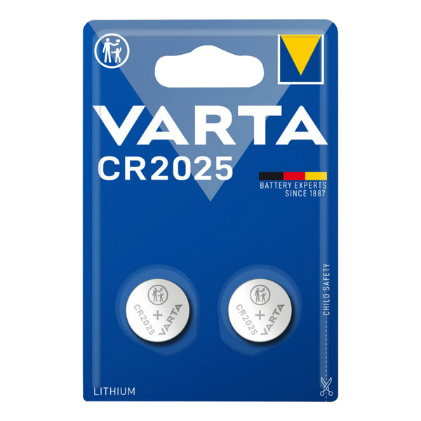Pile Bouton Cr2025 Varta Lithium 3V (Vendu Par 2)