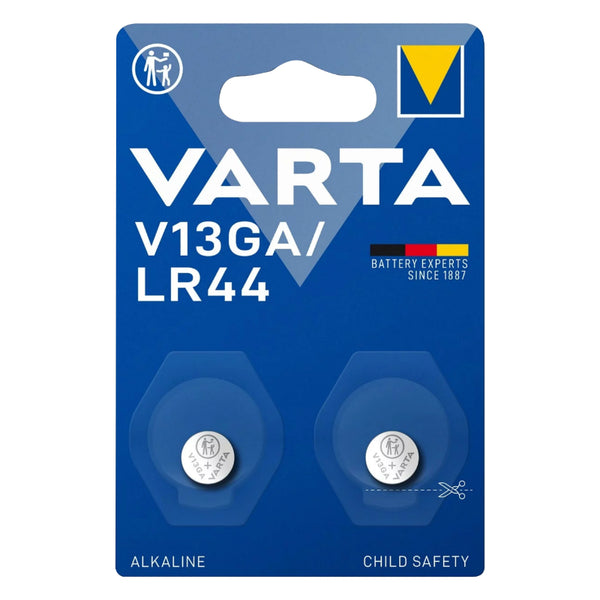 Pile Bouton Lr44, V13Ga Varta Alcaline 1,5V (Vendu Par 2)
