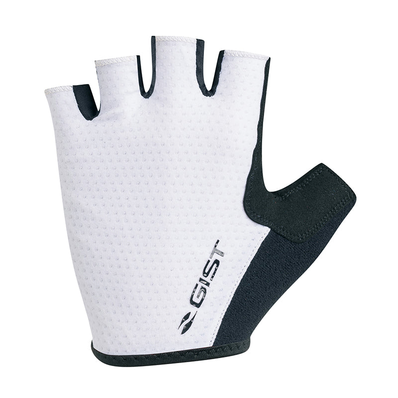 Gants Vélo Court Gist Rapid Gel Noir-Blanc XL (Paire Sur Carte) Sans Velcro -5518-
