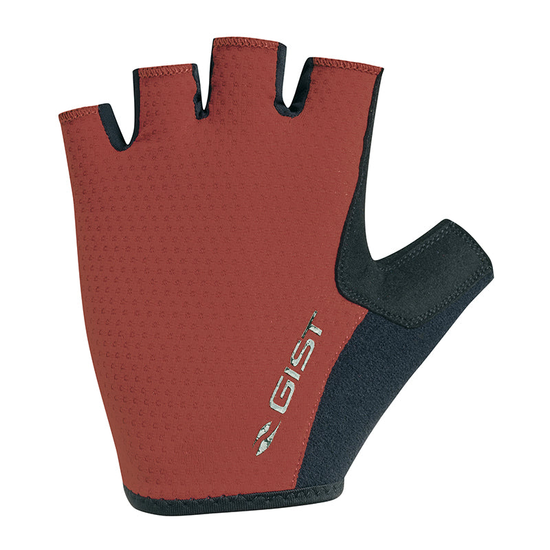 Gants Vélo Court Gist Rapid Gel Noir-Rouge XL (Paire Sur Carte) Sans Velcro -5518-