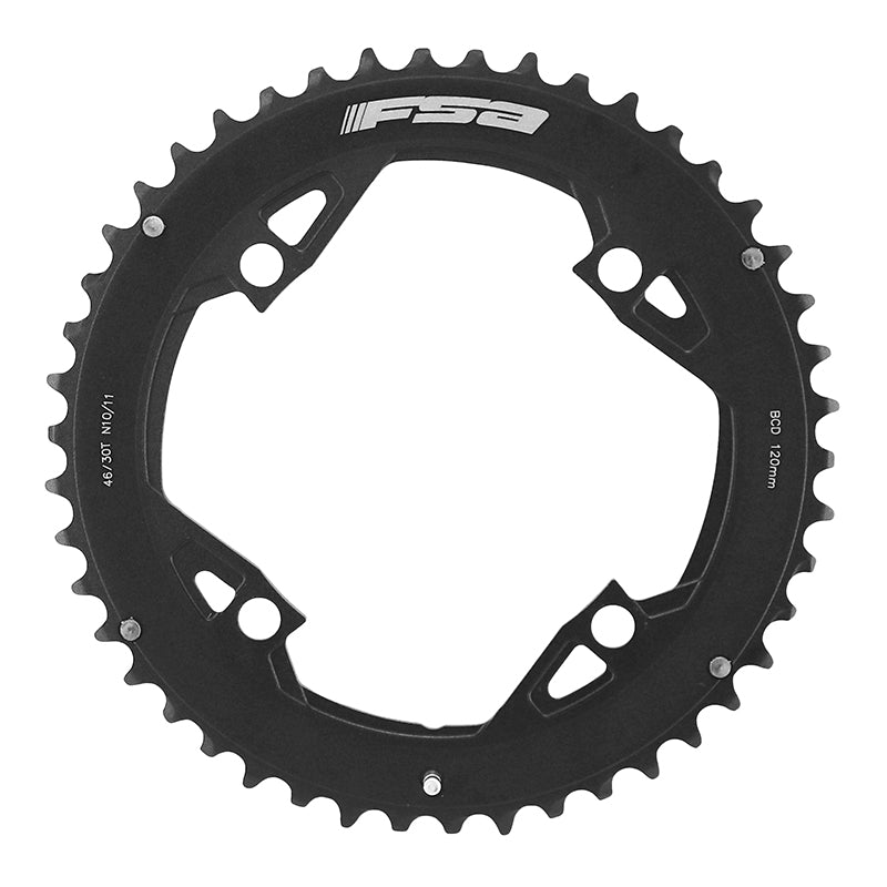 Plateau Route 4 branches Ã˜ 120 Fsa Gossamer Pro 46 dents Double 11V. Noir