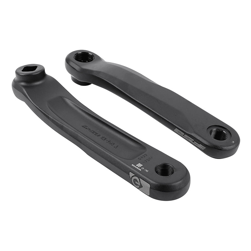 Manivelle Droite + Gauche VAE - E-Bike Fsa Ck-745 175 mm Noir Jis Pour Moteur Shimano E5000 (Paire)