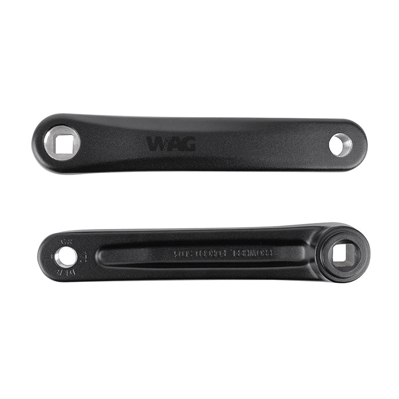 Manivelle Droite + Gauche VAE - E-Bike Longueur 170 mm Alu Noir Jis Pour Moteur Shimano E5000 (Paire)