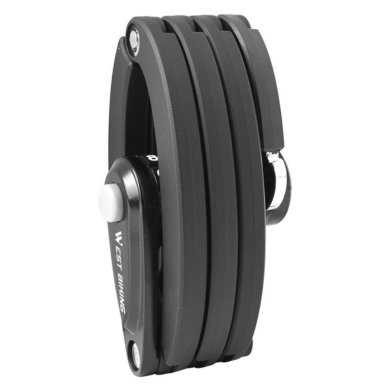 Antivol Vélo - Trottinette Pliable-Pliant Noir L 750 mm (A Combinaison - Code Avec Fixation Cadre)