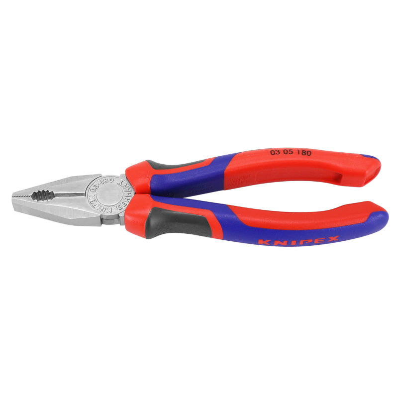 Pince Universelle Pro Knipex 180 mm Chrome Avec Poignée Ergonomique (03 05 180) -Made In Germany-