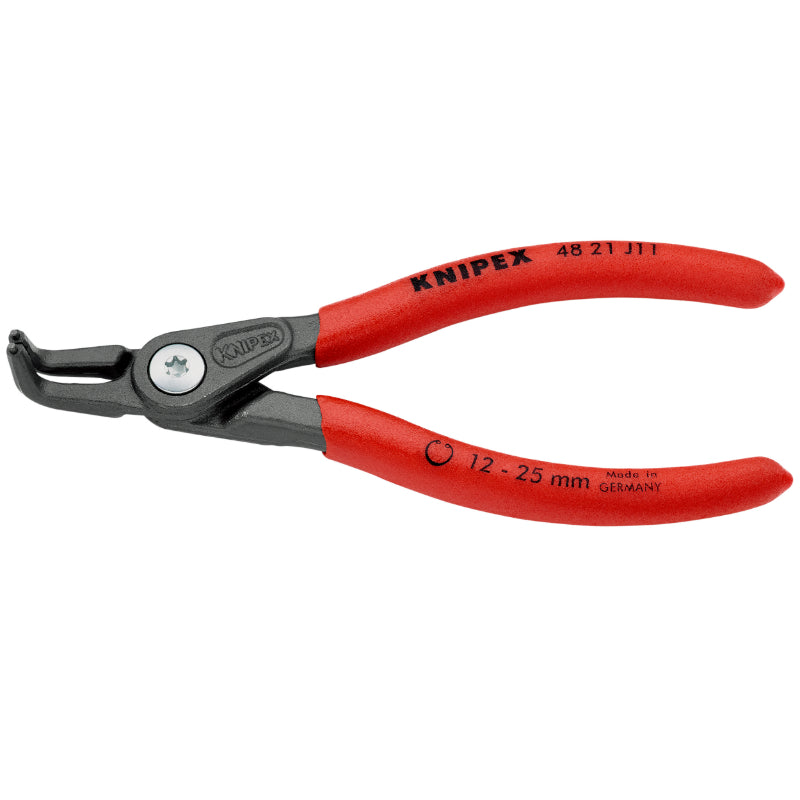 Pince A Circlips Intérieur Pro Knipex 130 mm Diam Circlips 12 A 25 mm Gris Antirouille Pointe 1,3 mm (Coudée) (48 21 J11