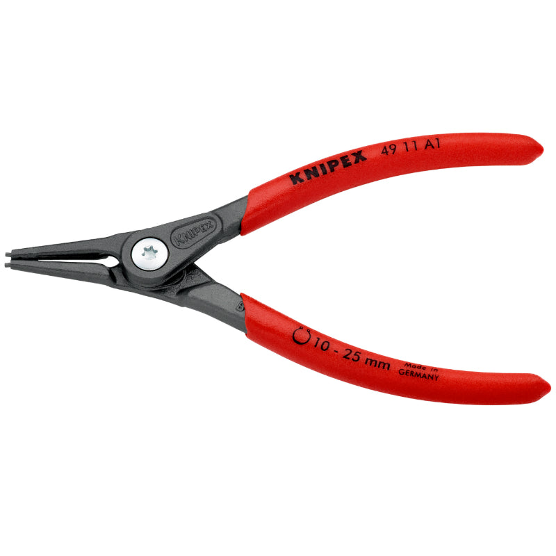 Pince A Circlips Extérieur Pro Knipex 140 mm Diam Circlips 10 A 25 mm Gris Antirouille Pointe 1,3 mm (Droite) (49 11 A1)