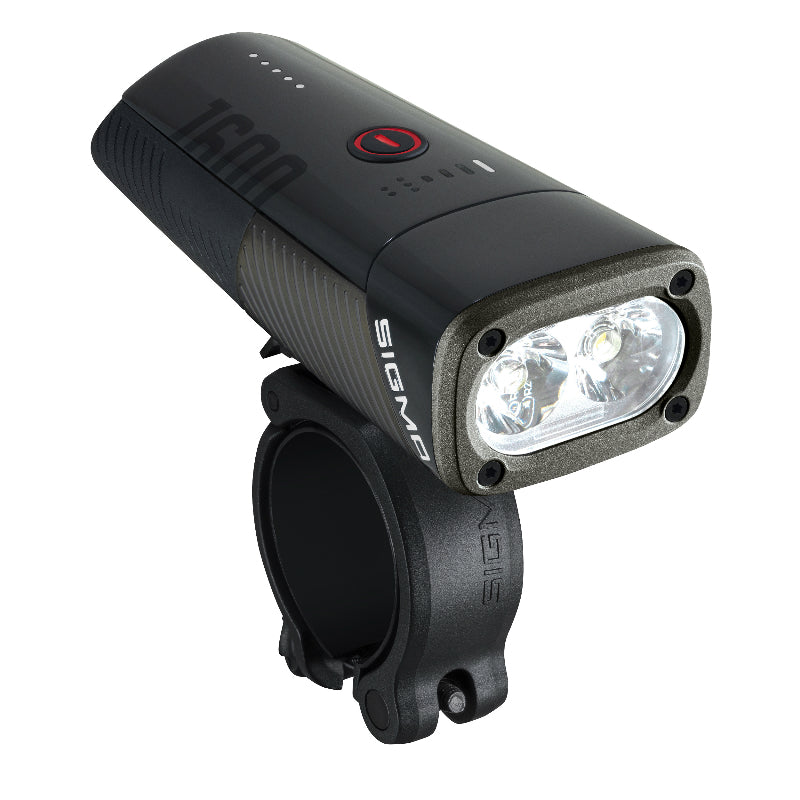 Éclairage Vélo Usb Avant Sigma Buster 1600 Lumen Visibilite 205M (Autonomie De 2H A 50H) Batterie Iion Recharge Usb- Fix