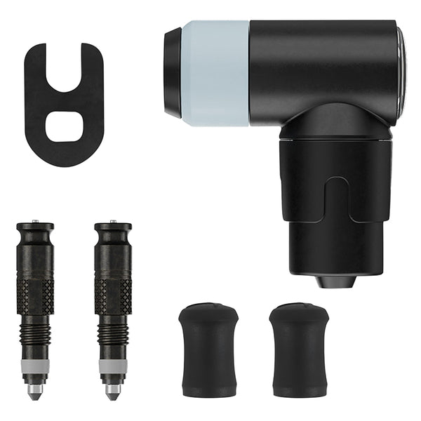 Adaptateur Valve De Pneu Tubeless Presta Vers Schwalbe Clik Valve Obus Demontable + Tête De Pompe (Vendu A La Paire Sur 