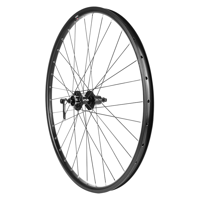 Roue VTC Disque - Patin Blocage 700 X 35 - 28" M260 Arrière Noir Renforcé Moyeu Shimano Qb400 Noir Cassette 11-10-9V 6 T