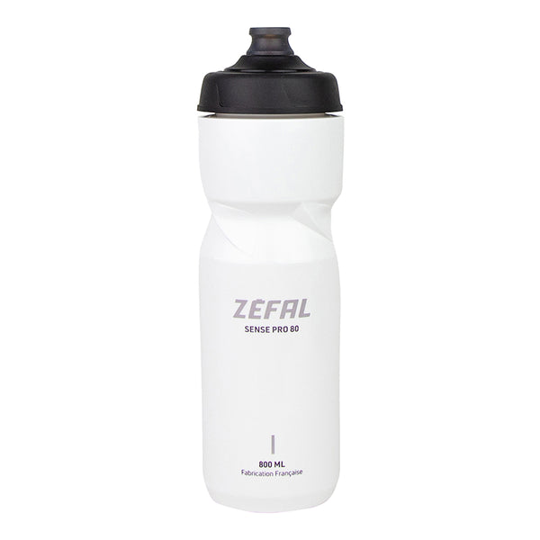 Bidon Zefal Sense Pro 80 Blanc (Noir-Gris) 800Ml (Bouchon Sécurité Anti-Goutte)