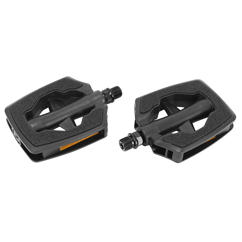 Pédale City Marwi Noir Sp-481 Sandblock Résine Filetage 9-16" (Paire Sur Carte) - Qualite Premium