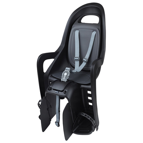 Porte Bebe-Siege Enfant Arrière Polisport A Fixer Sur Porte Bagage Fixation Avs+ Groovy Noir Coussin Gris (9 A 22Kgs) Ho