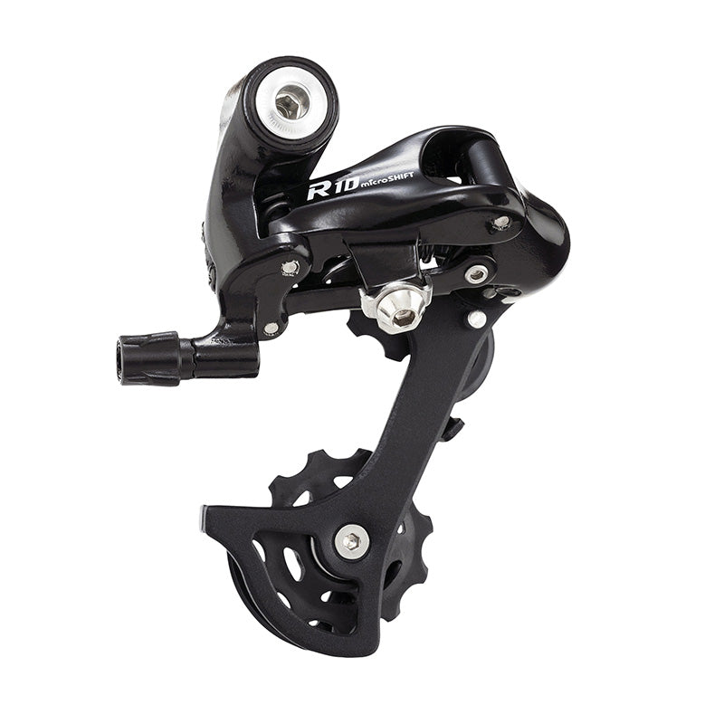 Dérailleur Route Arrière Microshift 10V. Double Chape Moyenne Compatible Shimano Tiagra 4600 - 105 5600-5700 (Max 34 den