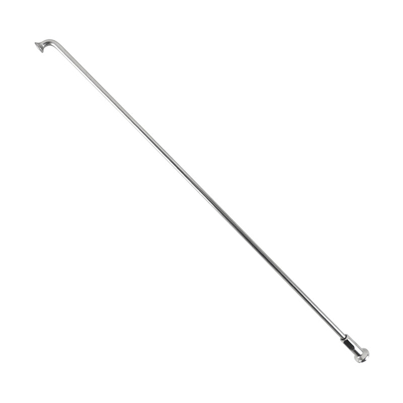 Rayon INOX Argent 2,6 mm L200 mm Tête Coudée Sapim Avec Écrou (Vendu A L'Unite)