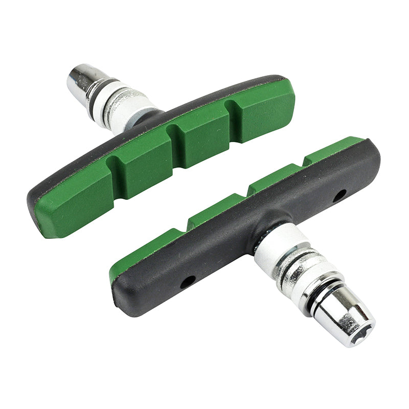 Porte Patin Frein Pour VAE-E-Bike V-Brake A Vis Symetrique Marwi 75 mm Noir Kevlar (Paire Sur Carte)