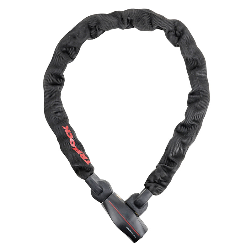 Antivol Vélo Chaîne A Clé Trelock Bc680 Diam 9.5 mm L1.10M Noir - Sécurité Niveau 17-18