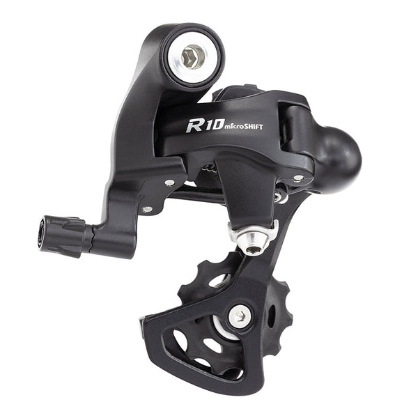 Dérailleur Route Arrière Microshift 10V. Chape Courte A Vis Double (Compatible Shimano)