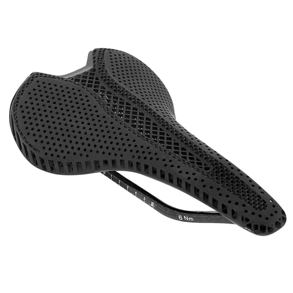 Selle 3D Carbone T802 Noir 245X155 Rail Carbone Brillant Poids 236G (Poids Max 130 Kg) -Newton-