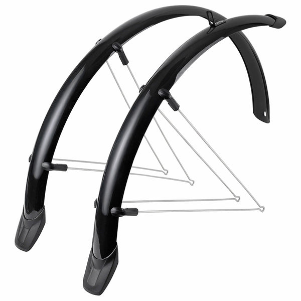 Garde Boue City-VTT Tringles 26'' Eurofender Rapido 51 mm Noir (Paire) Avec Fixation Rapido