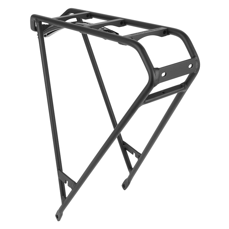 Porte Bagage Arrière 28" Leader Fox Noir (Fixation Intégré Dans Le Garde Boue)