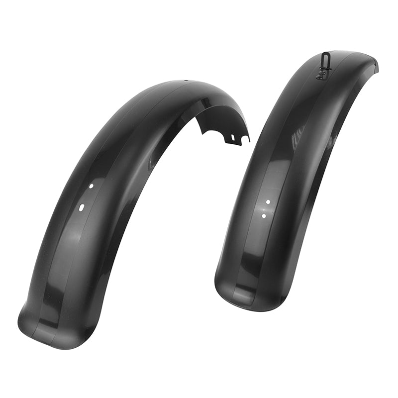 Garde Boue VTT Fat Bike Avant - Arrière 20" Leader Fox Noir Compatible Cody (Vendu A La Paire)