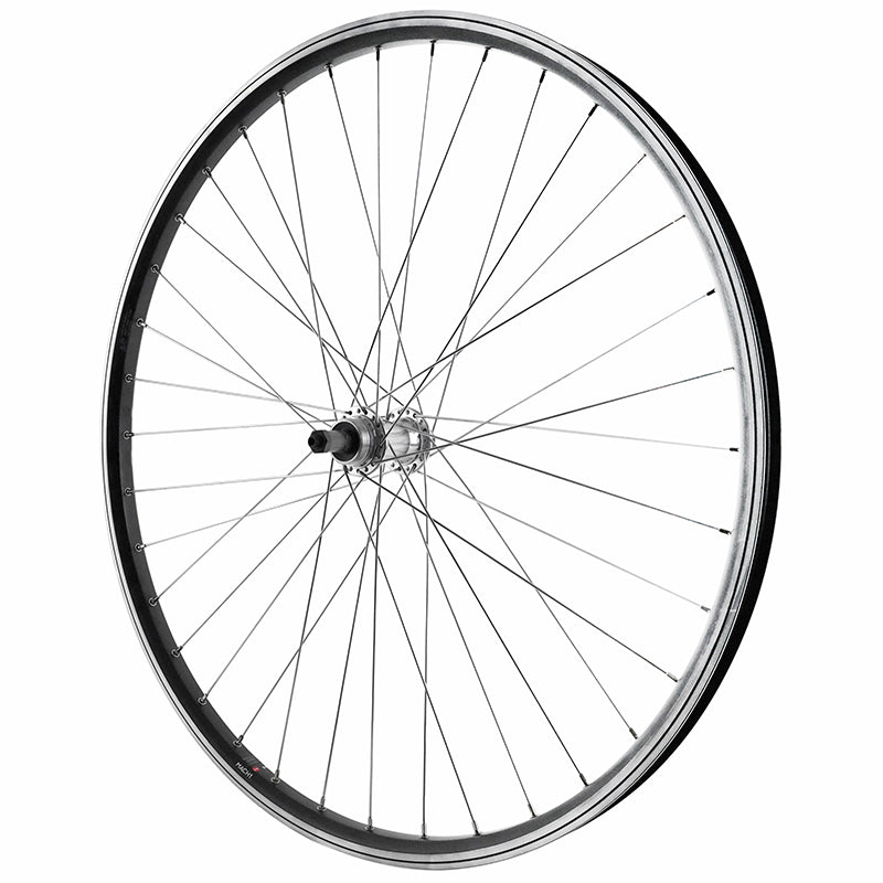 Roue VTC - VAE Patin Blocage 700 - 28" Alu Arrière Moyeu Alu Roue Libre 7-6-5V 36 Rayons Jante 21C -Poids Max 180 Kg-