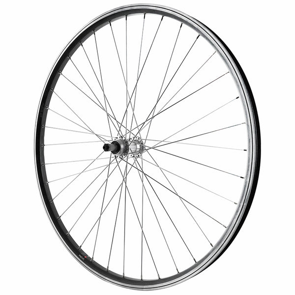 Roue VTC - VAE Patin Blocage 700 - 28" Alu Arrière Moyeu Alu Roue Libre 7-6-5V 36 Rayons Jante 21C -Poids Max 180 Kg-